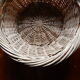Woven wicker basket