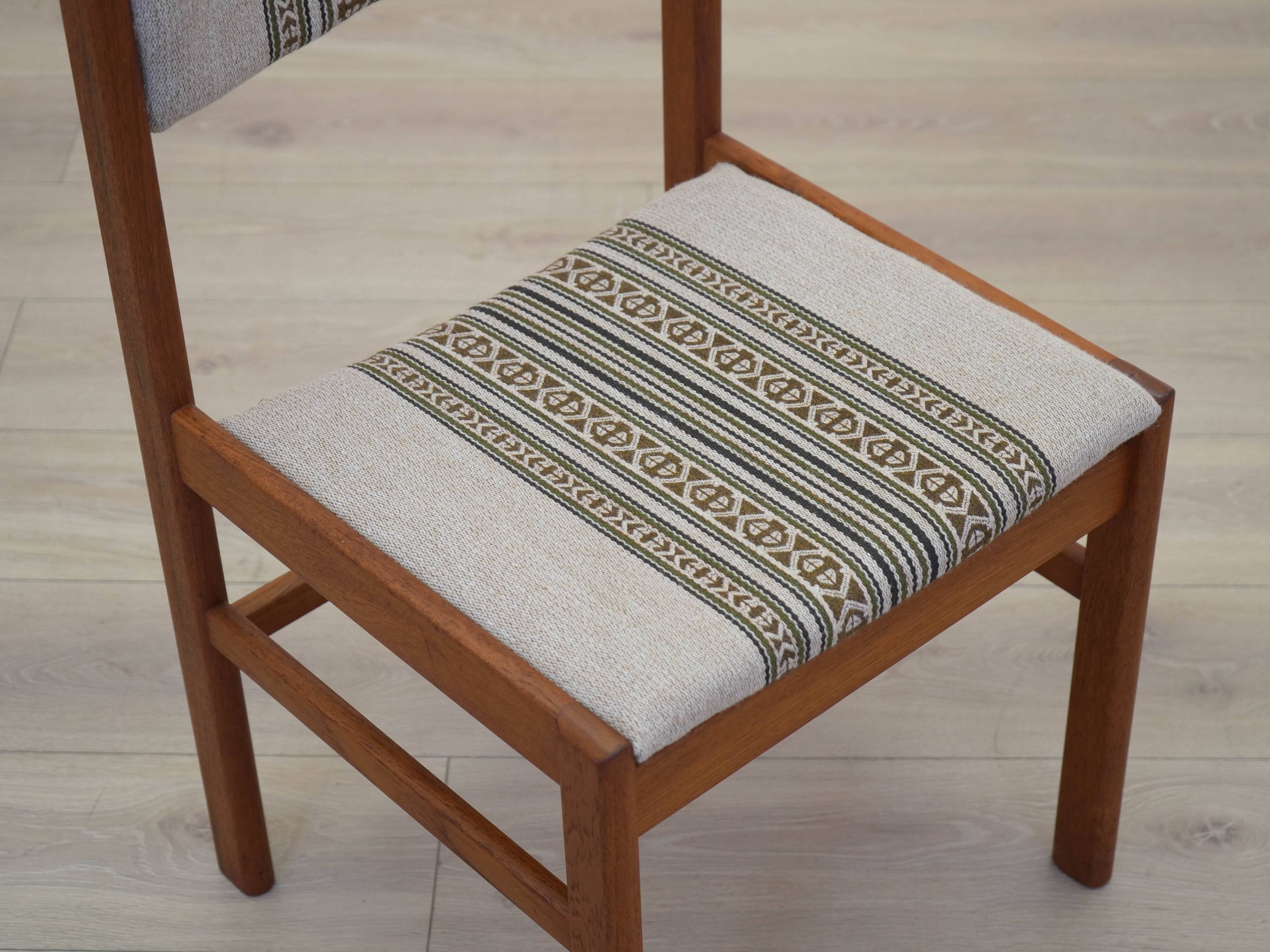 Set of two teak chairs, Danish design, 1970s, made in Denmark