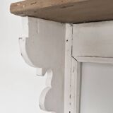 Ancienne étagère en pin blanchi