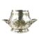 Art Nouveau sugar bowl, silver-plated brass, Germany, early 20th century