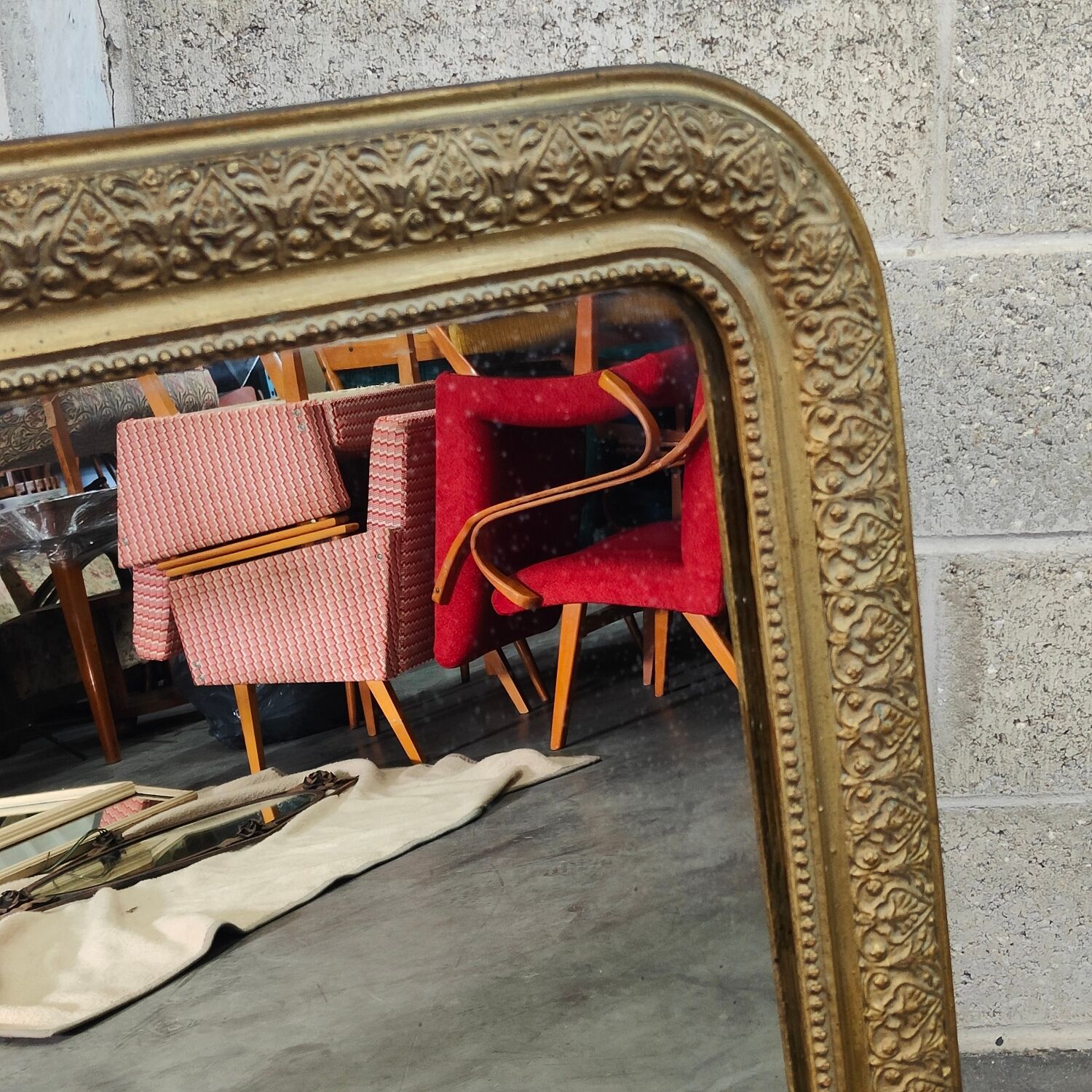 Louis Philippe mirror late 19th century 55x80cm