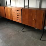 Modular teak bookcase 60s