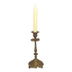 French Vintage Bronze Candlestick With Lovely Acanthus Leaf Detail 5165