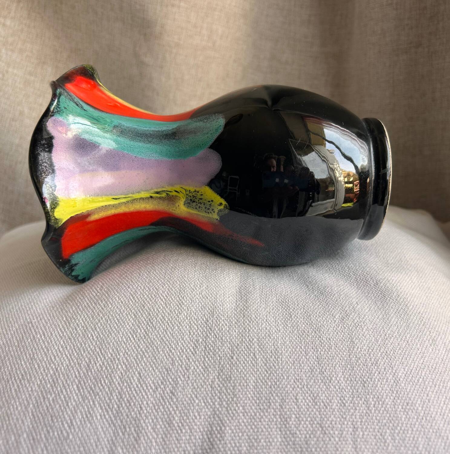 Superb Vintage Vallauris Vase - Psychedelic Decor