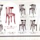 2 FISCHEL Bistrot chairs No. 89 1/2, 1932 wooden seat
