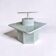 Table basse post-moderne avec un bar rotatif caché, Allemagne années 1980.