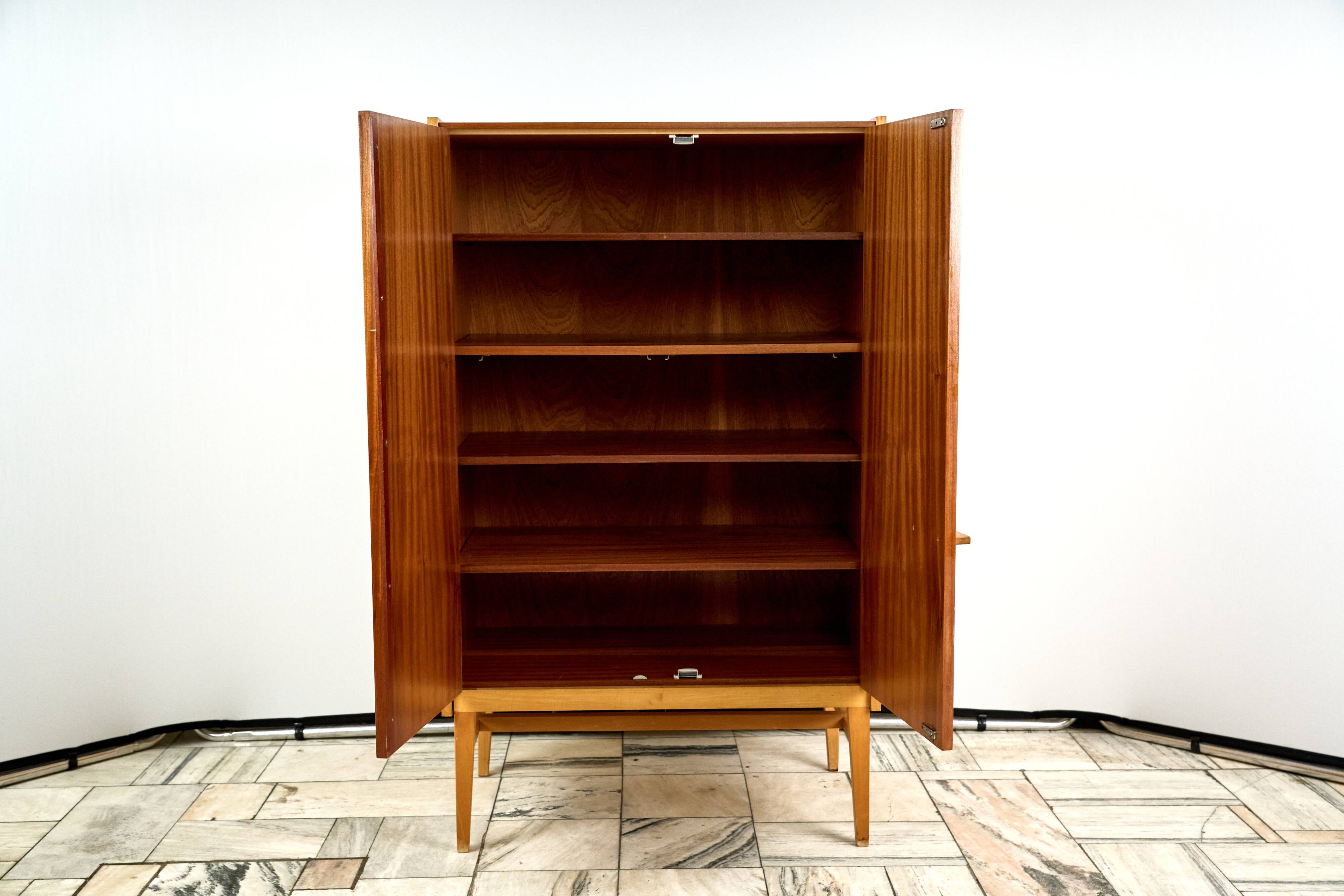 Vintage Wardrobe Cabinet by František Mezulánik for Up Závody, 1970s