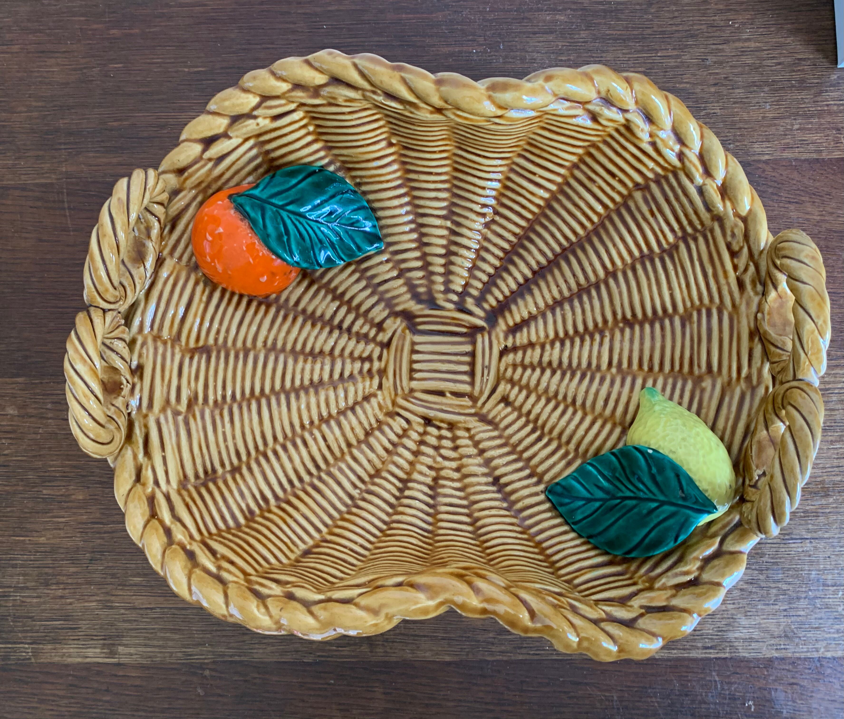 Large dish dabbling Vallauris