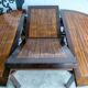 Round table + 4 chairs solid wood elm and bamboo set mag room furniture