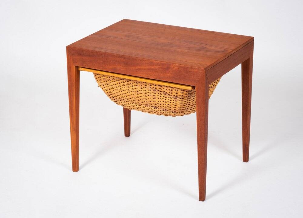 Teak Side Table by Severin Hansen for Haslev, 1950s