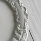 Antique white ceramic dish, made in Italy.