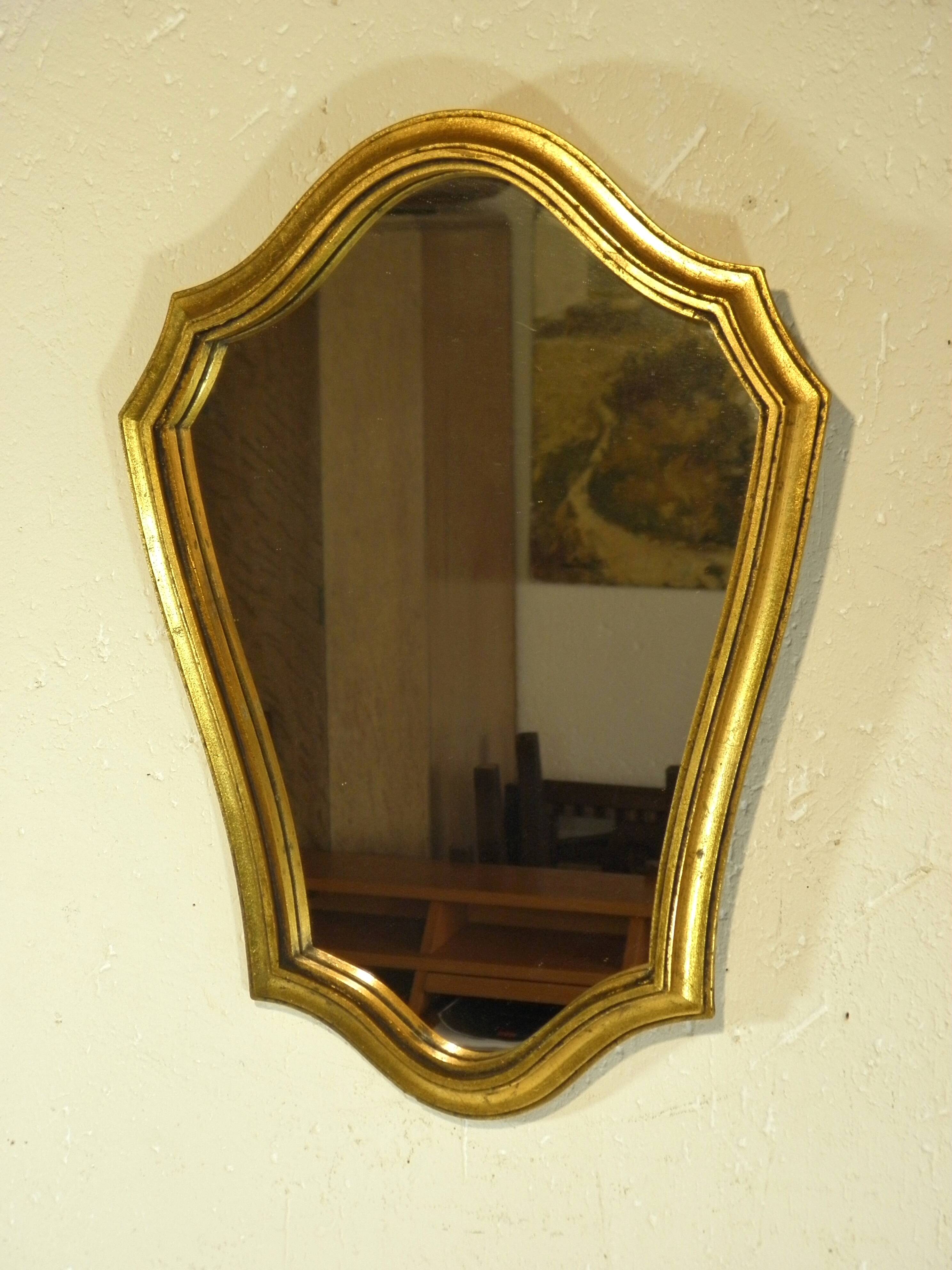 Golden mirror 39 x 28 cm
