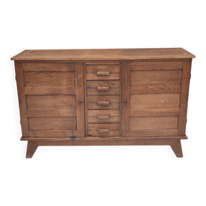 Buffet en chêne René - reconstruction