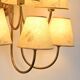 Wall sconce with nine arms in brass, France, circa 1950.