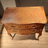 Louis XV style solid oak chest of drawers