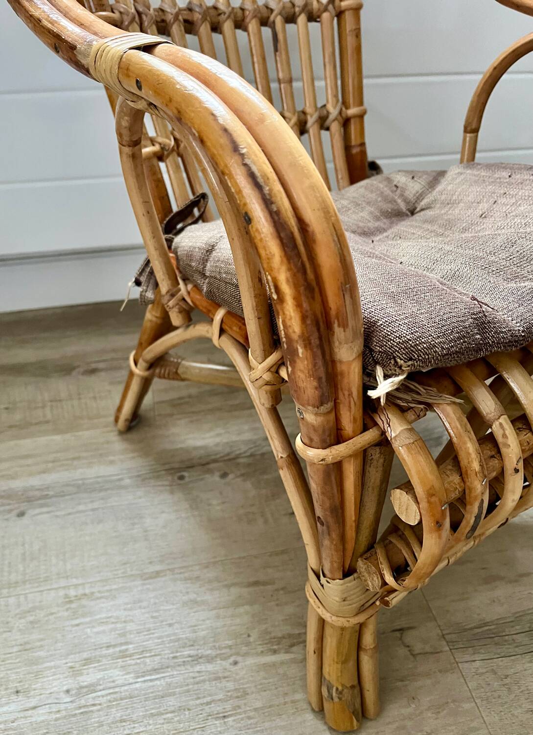 Child's rattan armchair