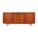 Buffet en teck, design danois, années 1970, fabricant : Dyrlund