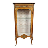 Louis XV style display case in rosewood and gilded bronze