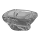 Imposing vintage ashtray in colorless crystal from the Daum house in Nancy