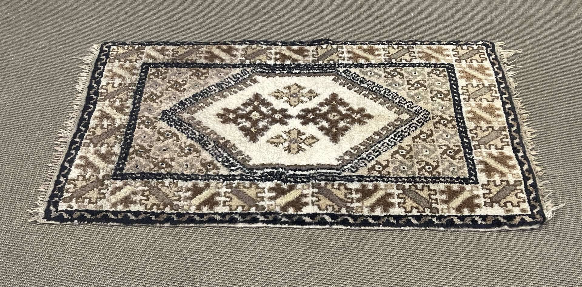Moroccan handmade wool rug