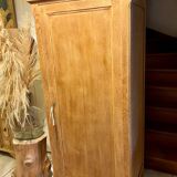 Parisian wardrobe in raw wood