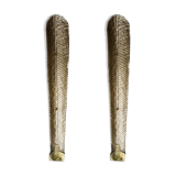Pair of wall lamps in Murano glass
