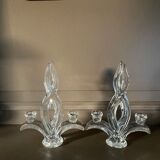 Crystal candle holders