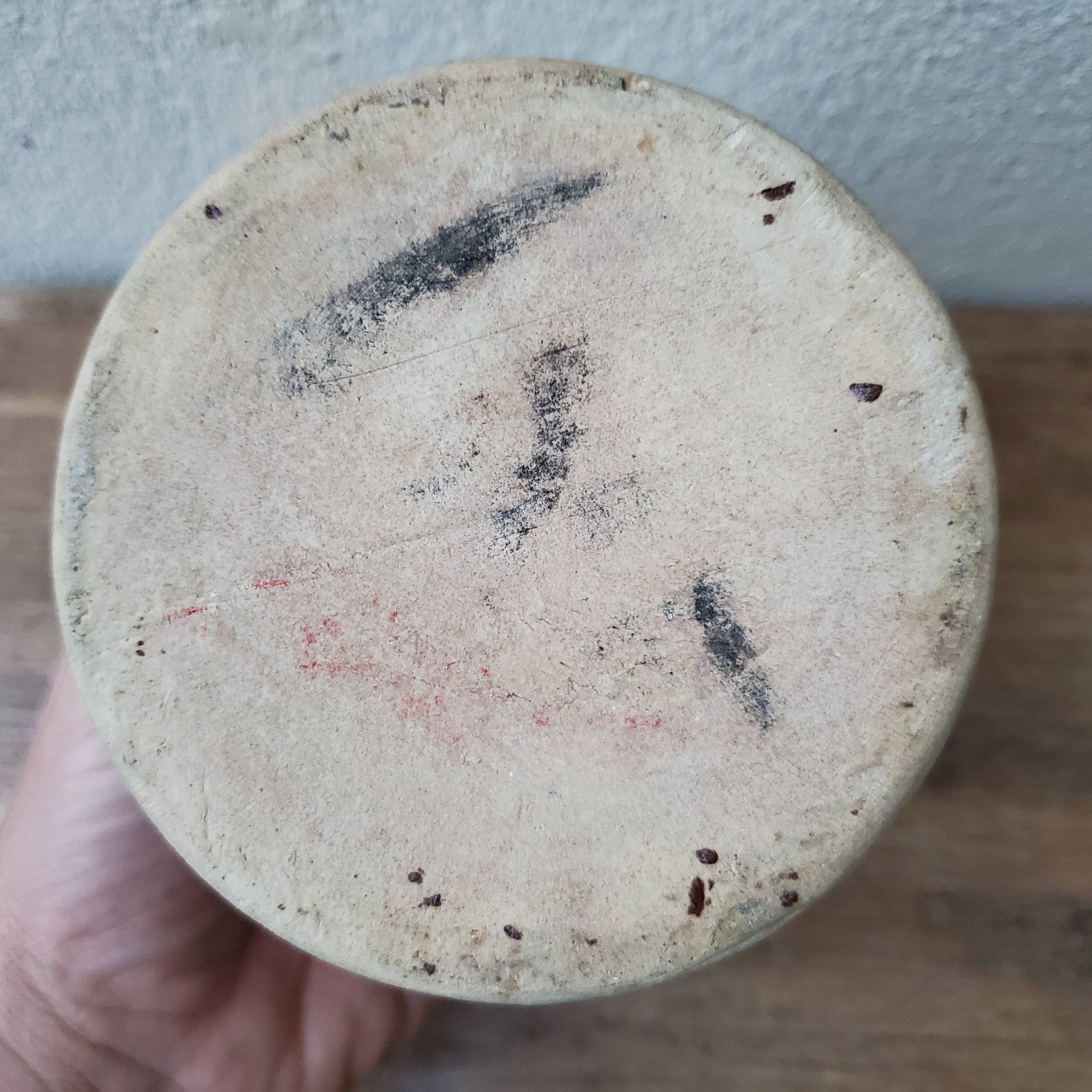 Old Yvetot stoneware mustard pot