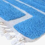 Tapis Bleu Contemporain - 271 x 218 cm