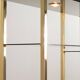Black Belgo Chrom Hollywood Regency 20 Carat Gold Plated Shelving Unit 70s