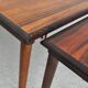 Scandinavian Modern Rosewood Nesting Tables with Drumstick Legs