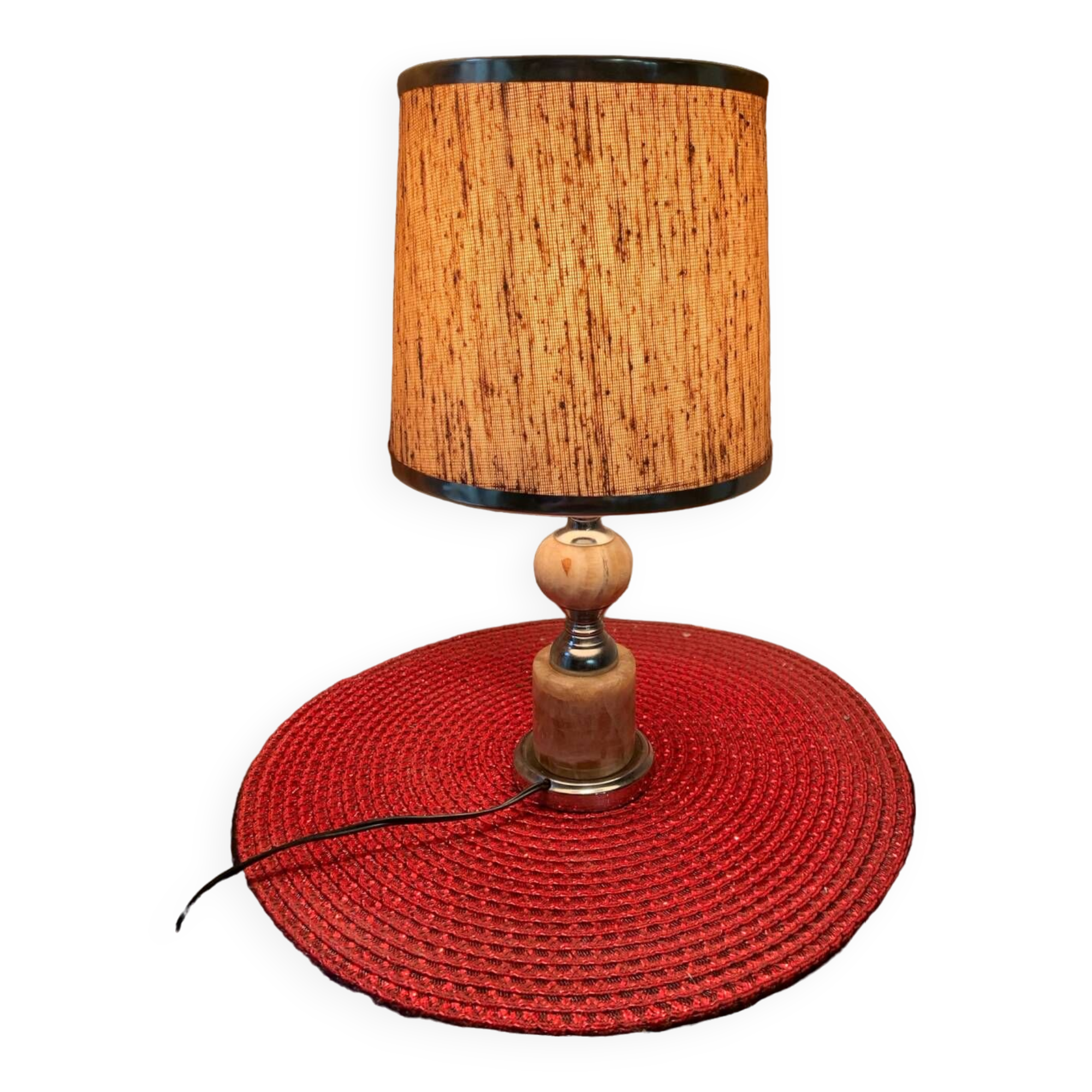 Art Deco marble bedside lamp