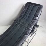 1970s Swedish Leather Chaise by Sam Larsson for DUX