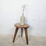 Tabouret tripode brutaliste