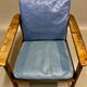 Fauteuil scandinave cuir 1950
