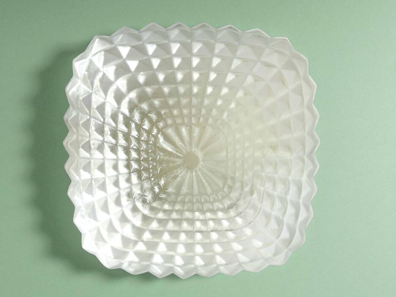 Pair glass flush mount lights wall or ceiling