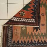 Moroccan kilim carpet (atlas), 130x141cm, handmade 100% wool