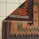 Tapis kilim marocain atlas 130x141cm fait main 100% laine