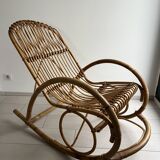 Adult rattan rocking chair