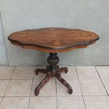 Napoleon III violin table in burr walnut