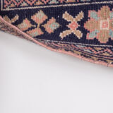 Vintage Turkish Overdyed Oushak Runner Rug 1970s 139x361cm