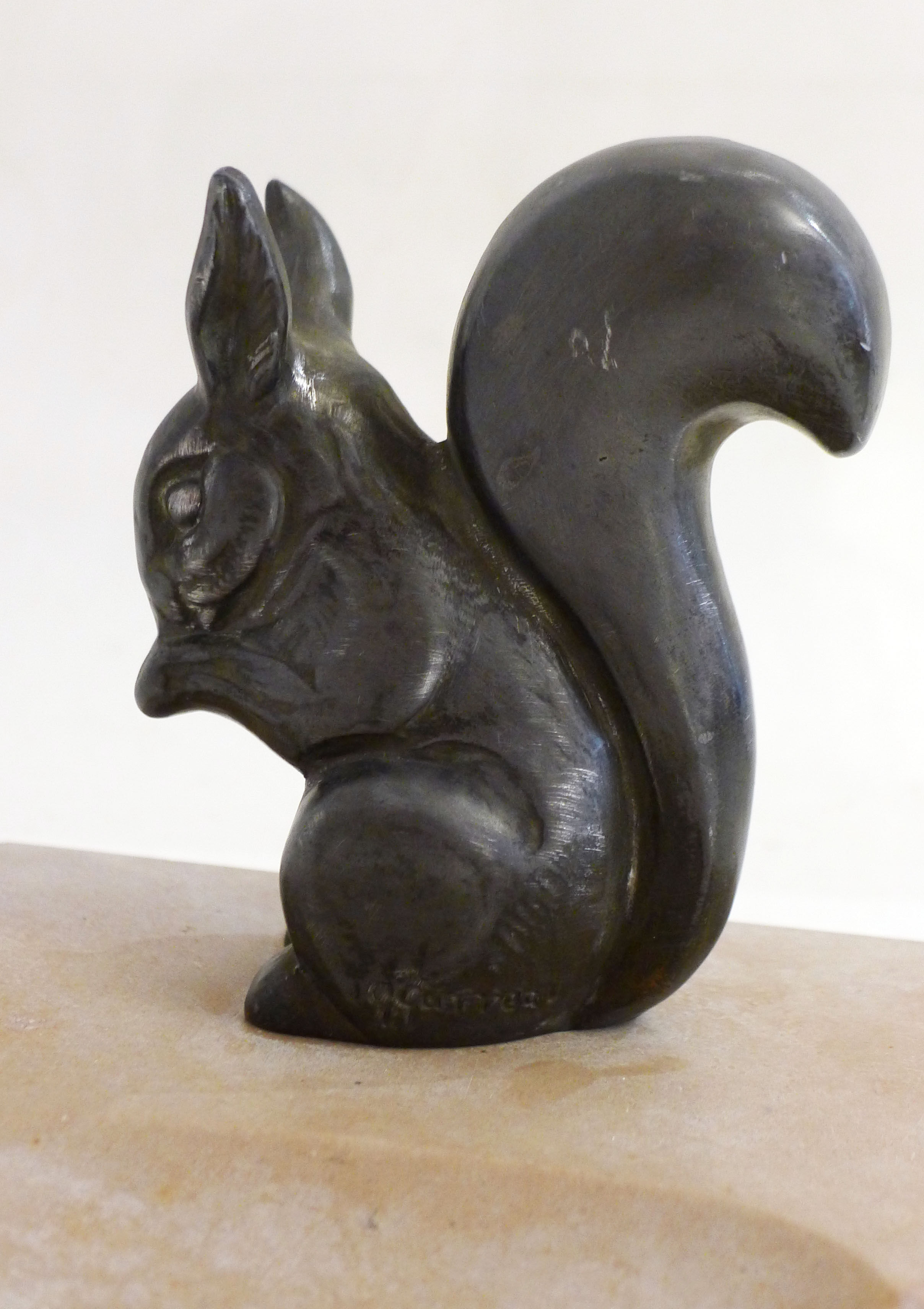 Art deco squirrel ashtray