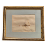 Edoardo De Martino (Italy 1838-1912), Off the Isle of Wight, watercolour, 1863