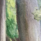 Acrylique originale encadrée sur deux faces de J. Sabyt