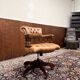 Classic English Cognac Chesterfield Desk Chair