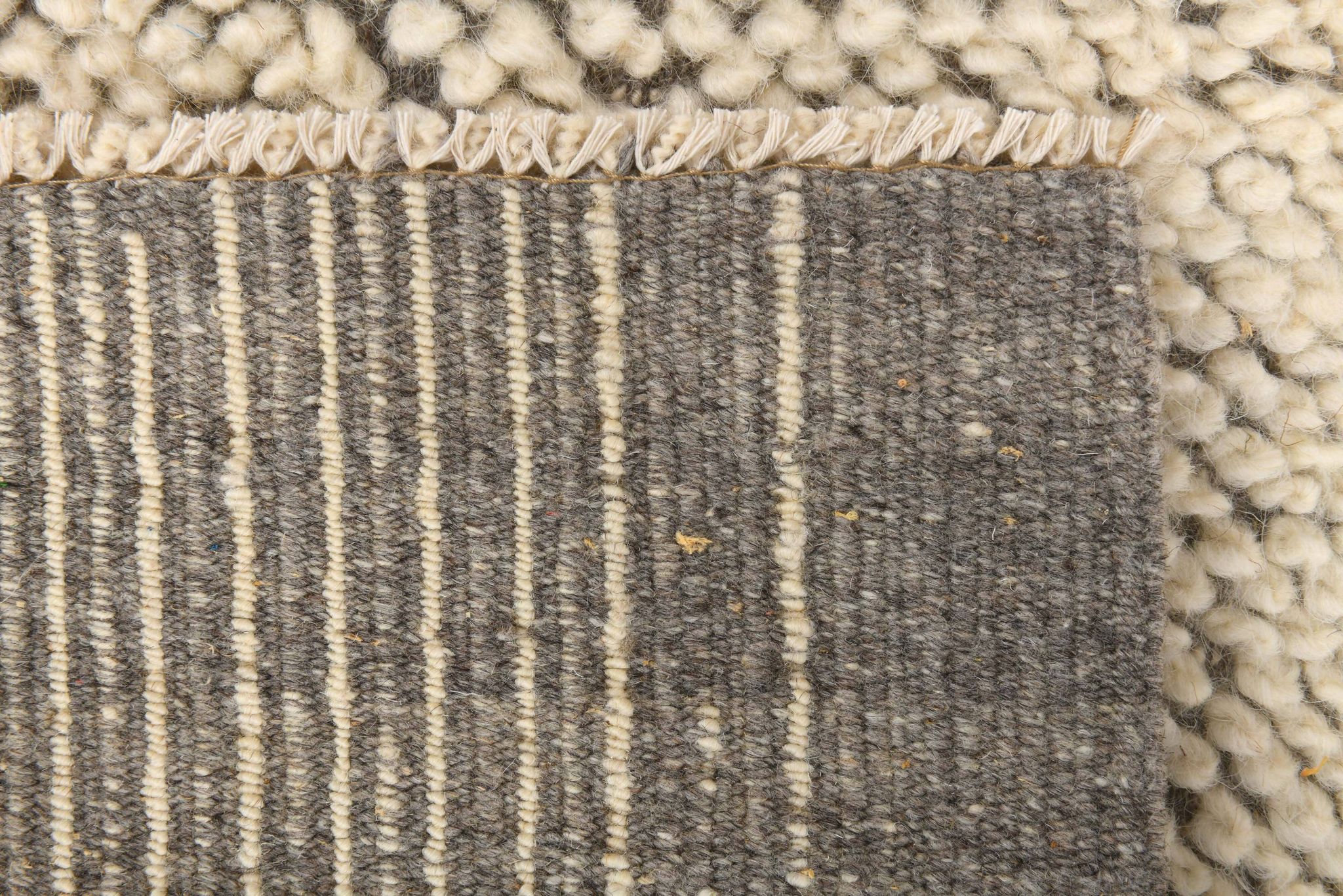 4x7 Kilim Contemporary Gray Beige Kilim Rug, 130x212Cm