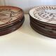 6 assiettes en grès Vallauris vintage