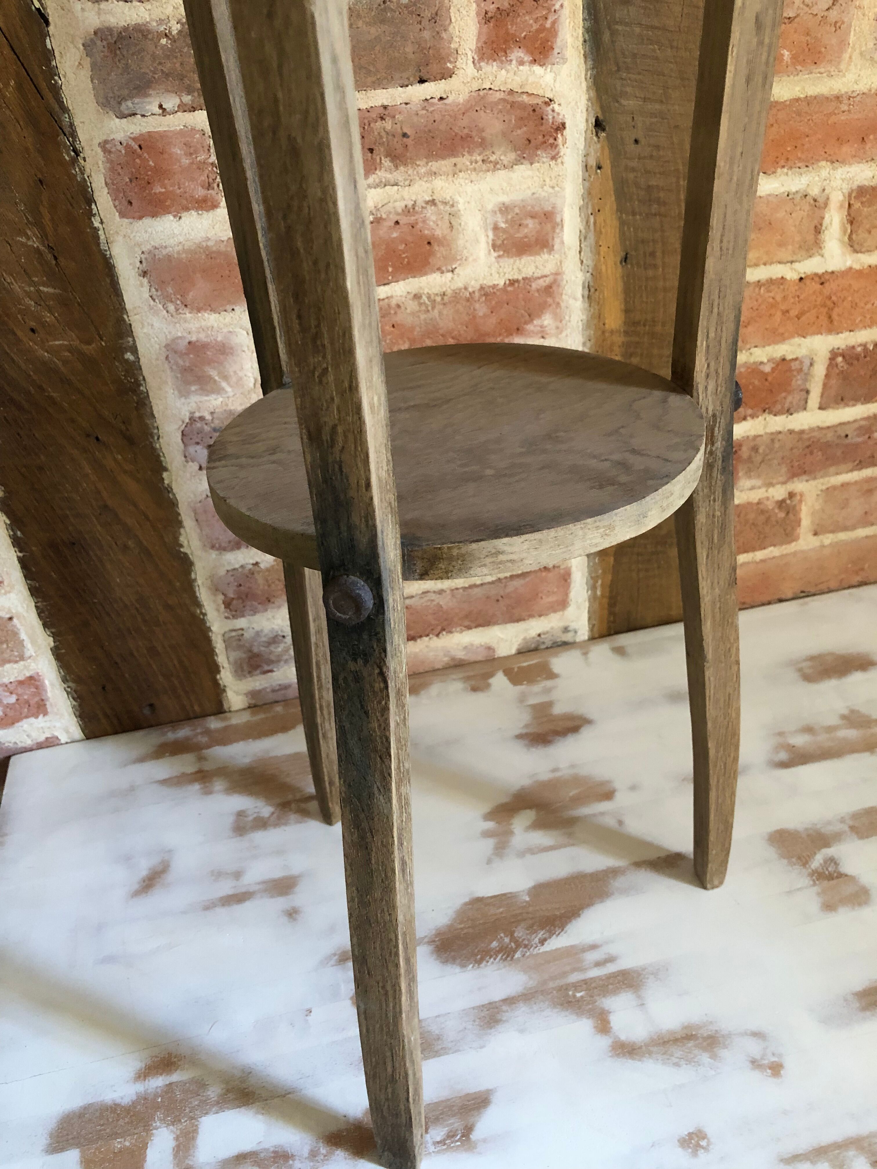 Wooden harness plant holder