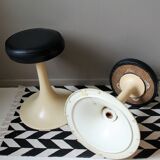 Lot of 2 tulip foot stools