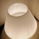 White glass mushroom lamp. Murano. 1970
